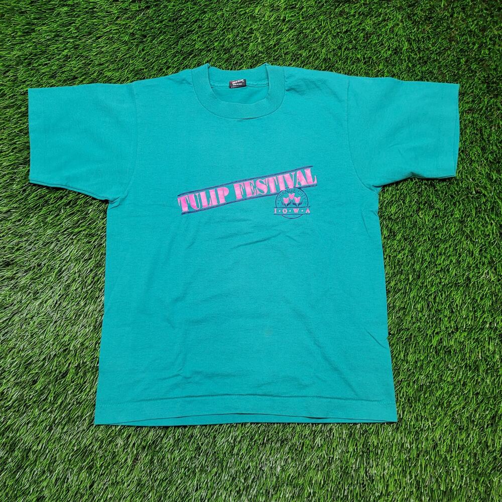 VTG 80s Single Stitch T-Shirt Women's XS (Tag Youth L 14-16 ) USA Made